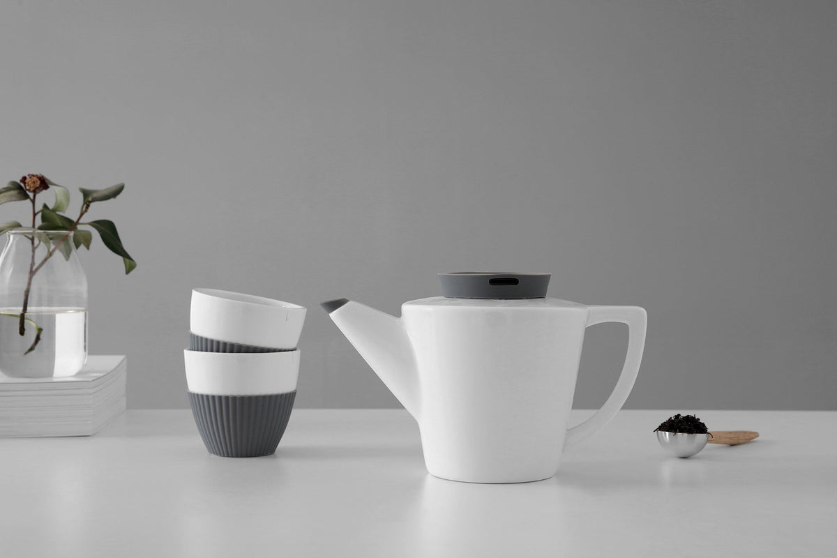 Infusion™ Porcelain Teapot - VIVA | Color=ash grey