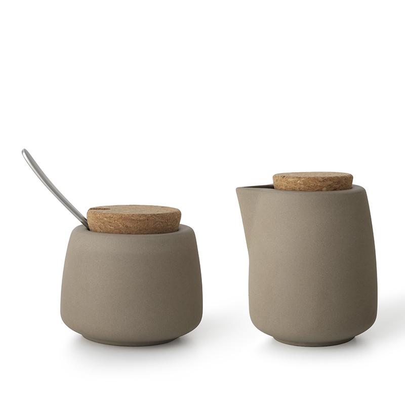 Nicola™ Milk And Sugar Set - VIVA | Color=dry brown