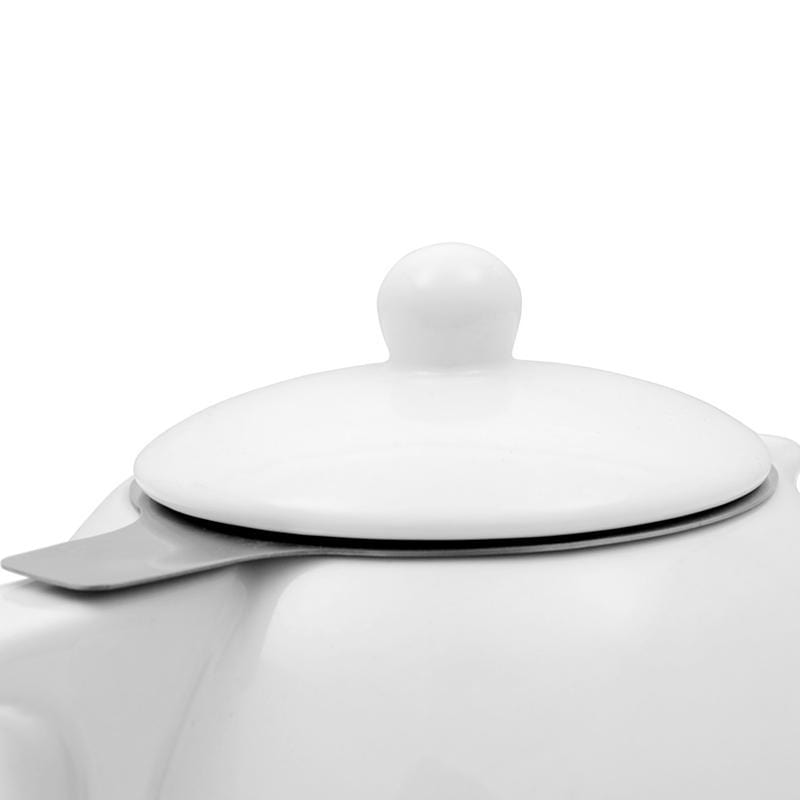 Jaimi™ Porcelain Teapot Large - VIVA | Color=Pure white