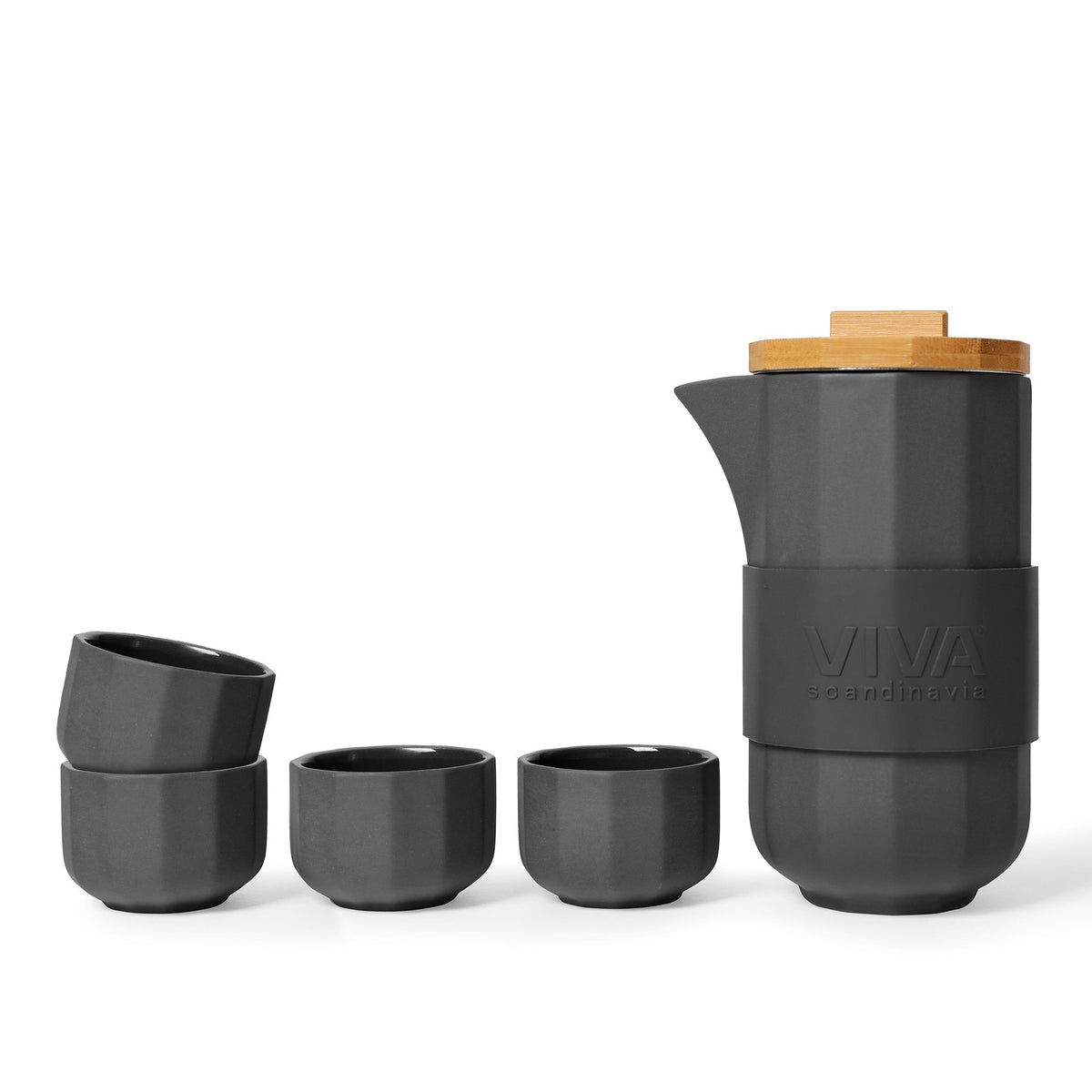 Alexander™ Tea Set - VIVA | Color=charcoal