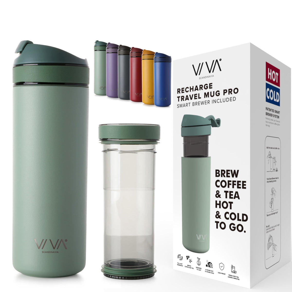 Recharge Pro Cups &amp; Mugs VIVA Scandinavia Mint 